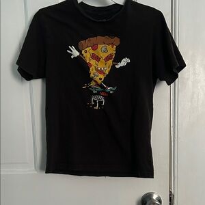 Vans Black Kids Pizza Graphic Tee